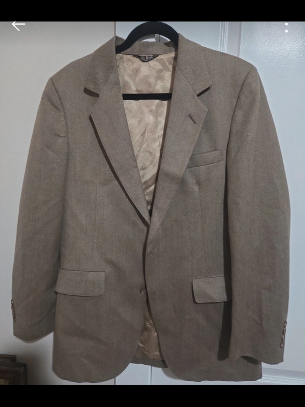 Men's Bill Blass Tan Blazer - Single-Breasted